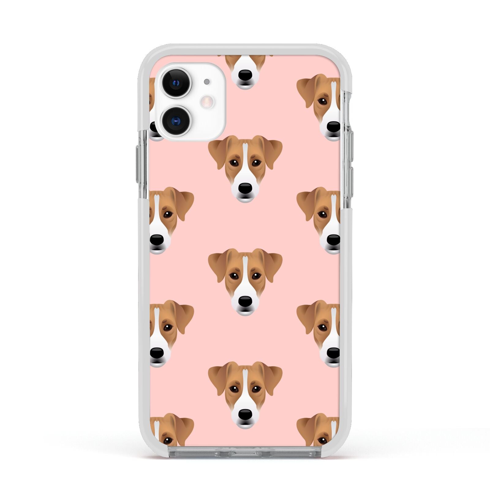 Custom Dog Apple iPhone 11 in White with White Impact Case