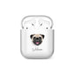 Custom Dog Illustration with Name AirPods Case