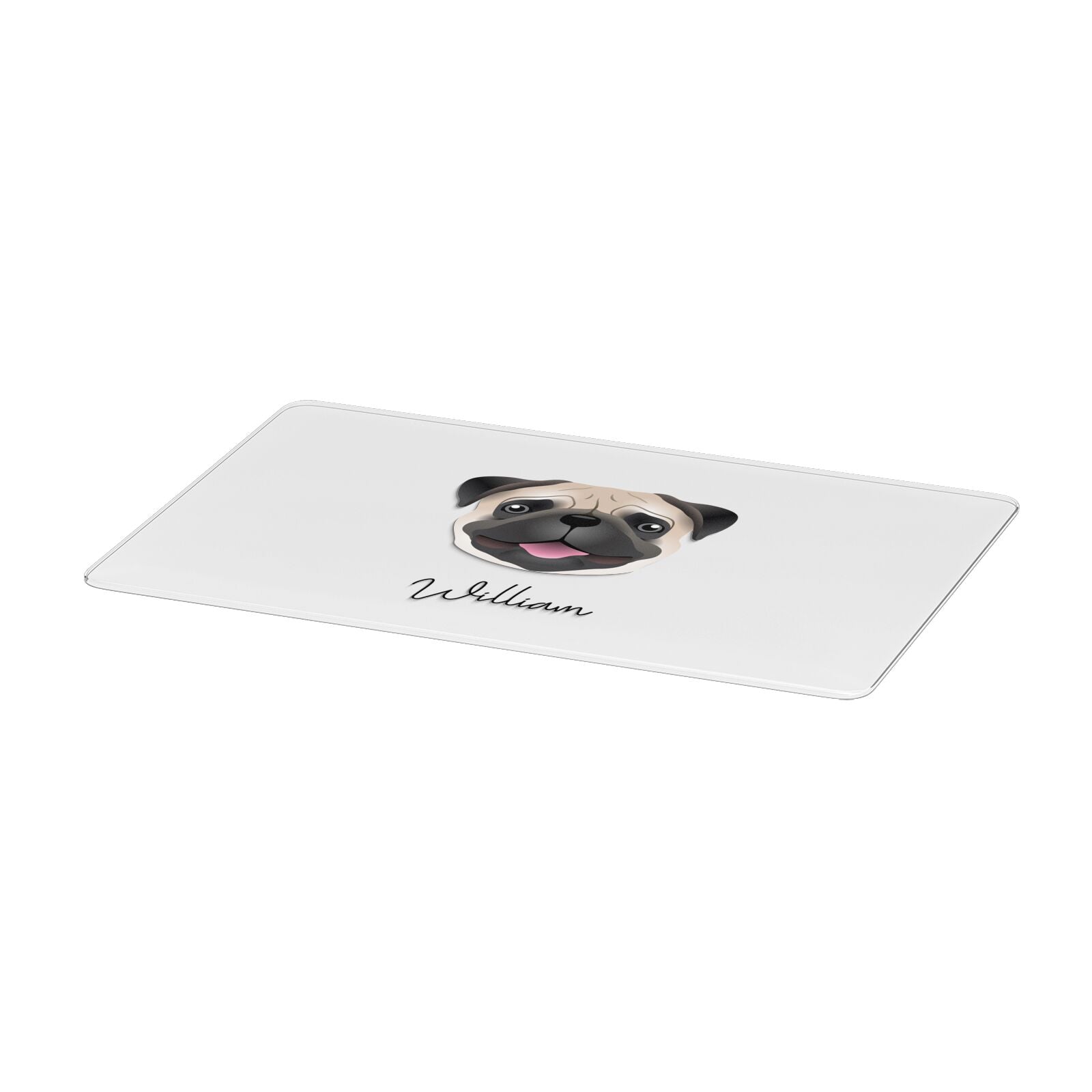 Custom Dog Illustration with Name Apple MacBook Case Only