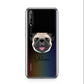 Custom Dog Illustration with Name Huawei Enjoy 10s Phone Case