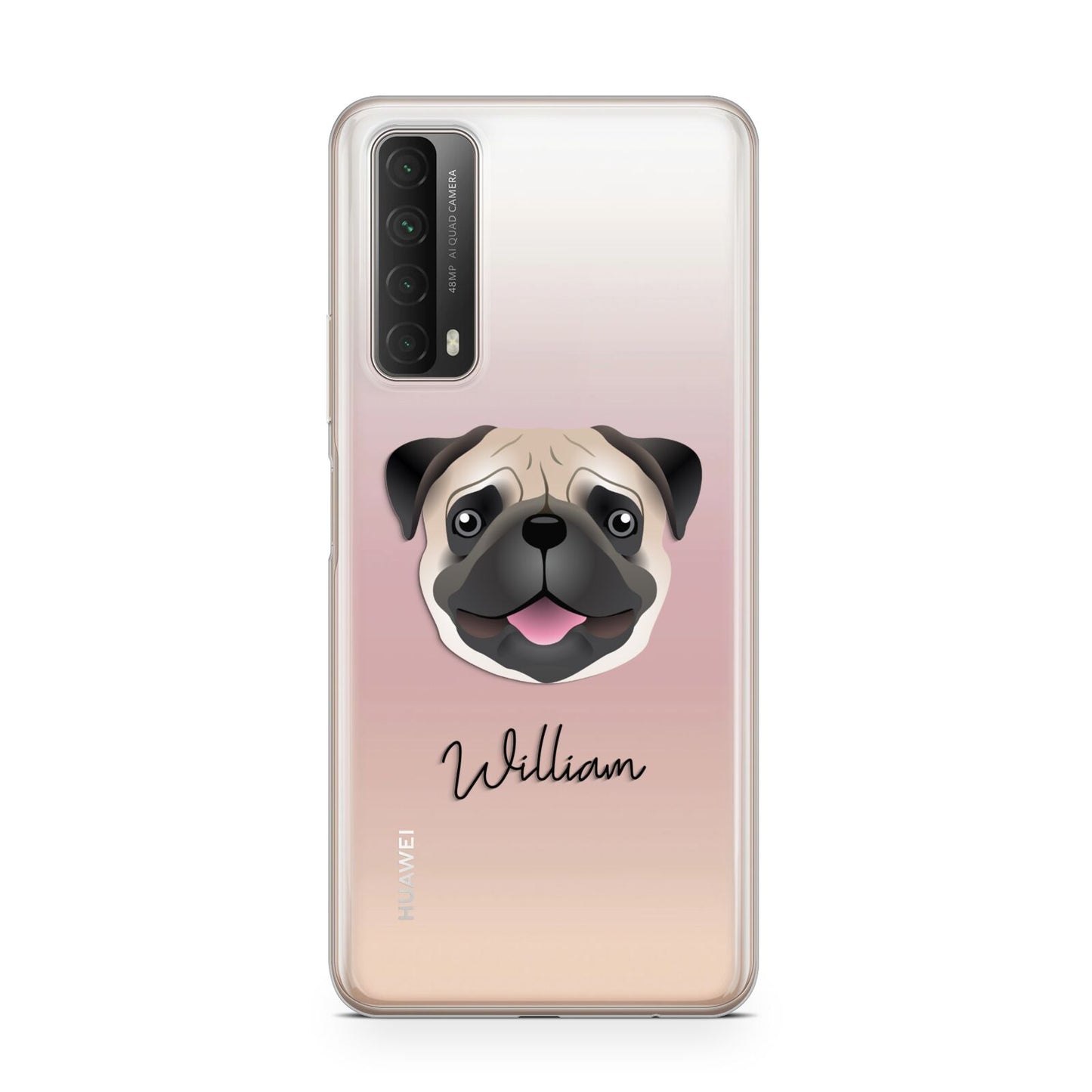Custom Dog Illustration with Name Huawei P Smart 2021