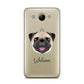Custom Dog Illustration with Name Huawei Y3 2017