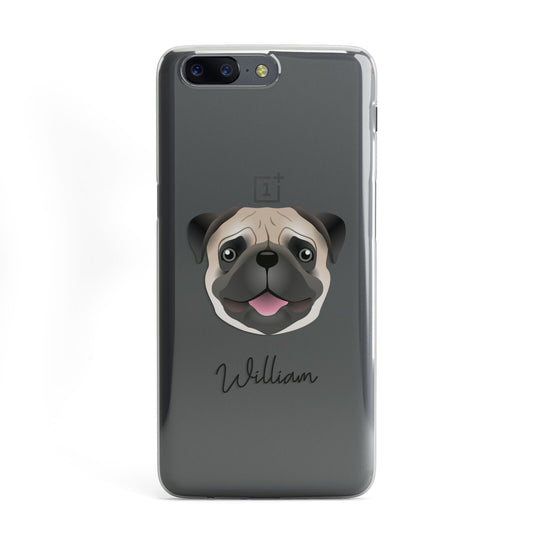 Custom Dog Illustration with Name OnePlus Case