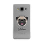 Custom Dog Illustration with Name Samsung Galaxy A3 Case