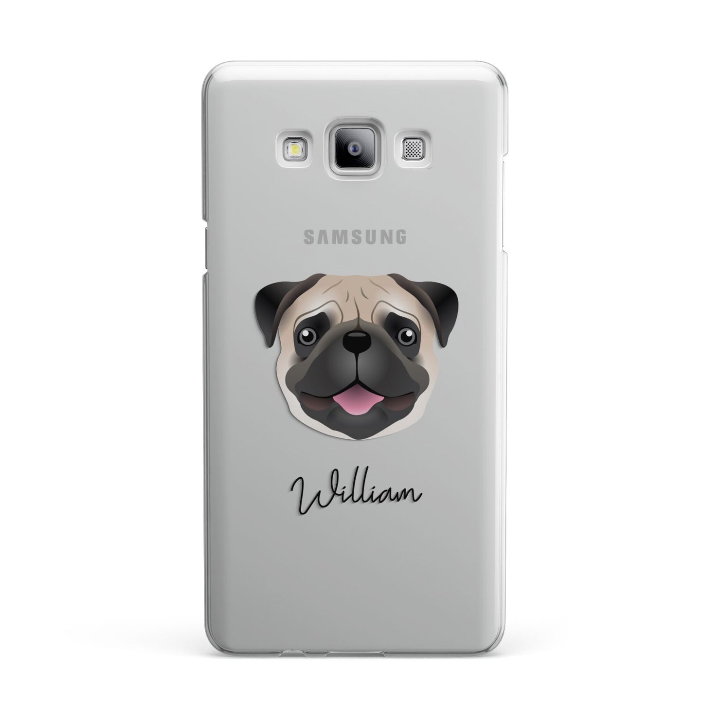 Custom Dog Illustration with Name Samsung Galaxy A7 2015 Case
