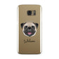 Custom Dog Illustration with Name Samsung Galaxy Case