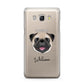 Custom Dog Illustration with Name Samsung Galaxy J5 2016 Case