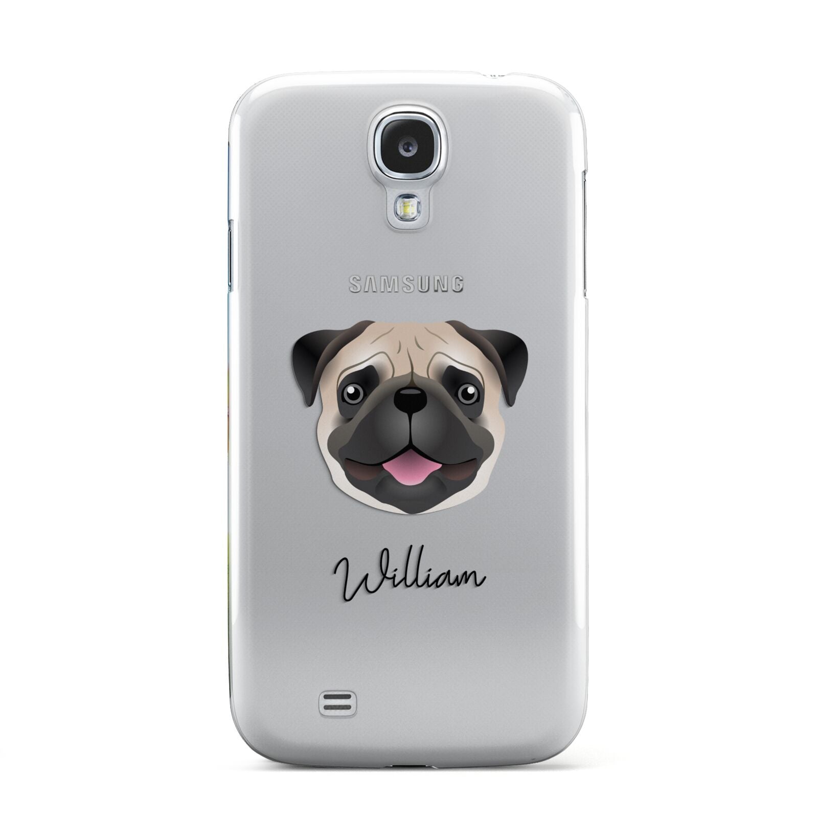Custom Dog Illustration with Name Samsung Galaxy S4 Case