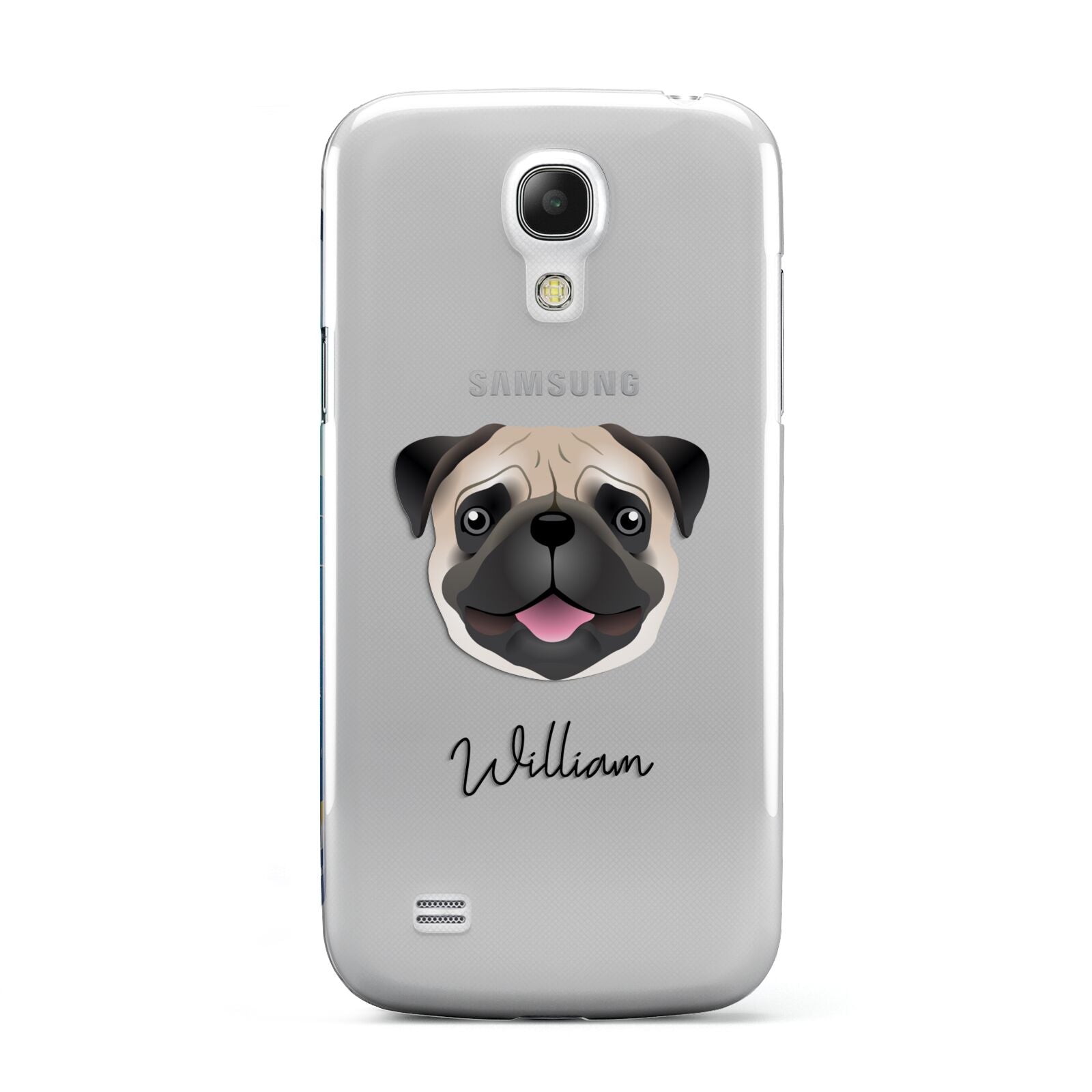 Custom Dog Illustration with Name Samsung Galaxy S4 Mini Case