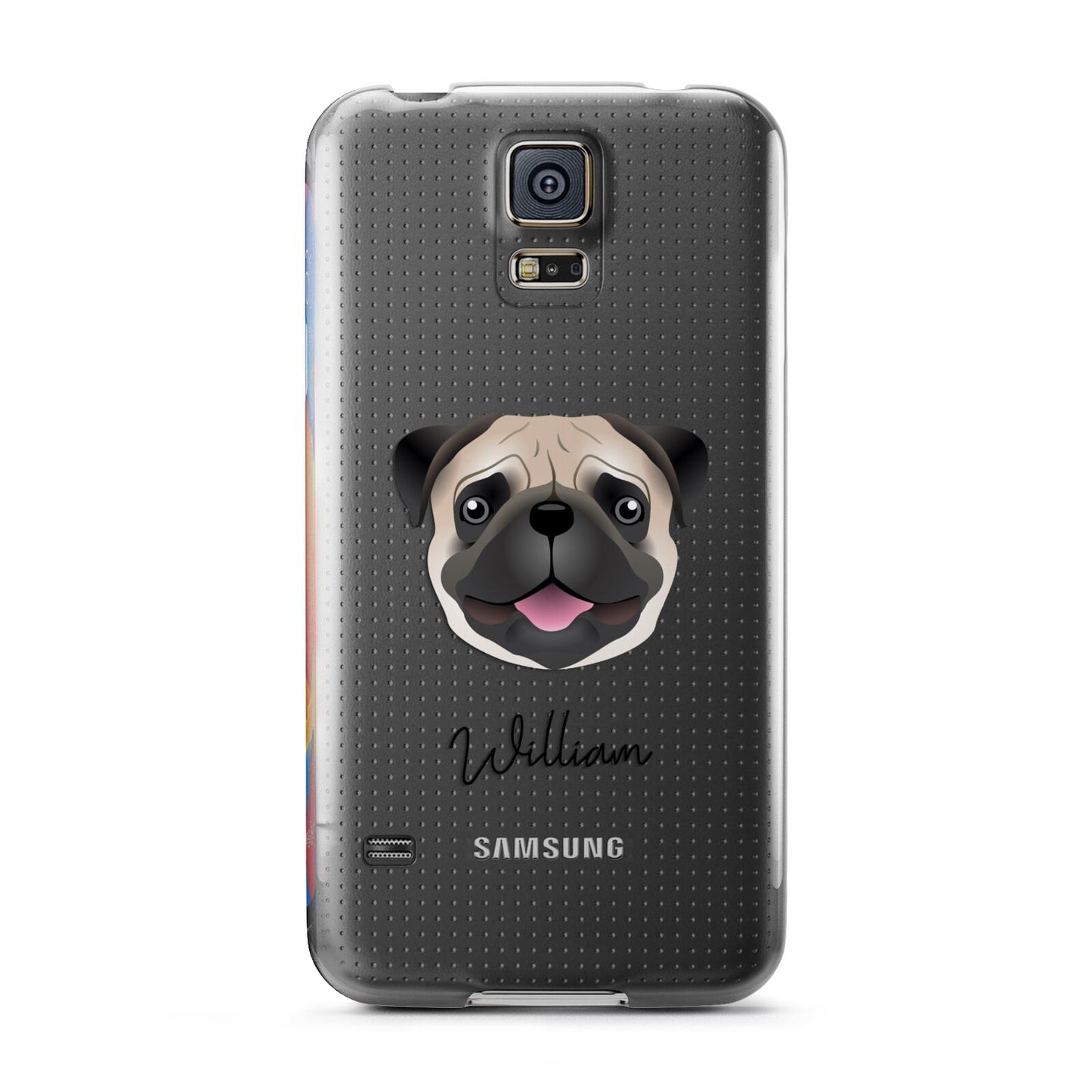 Custom Dog Illustration with Name Samsung Galaxy S5 Case