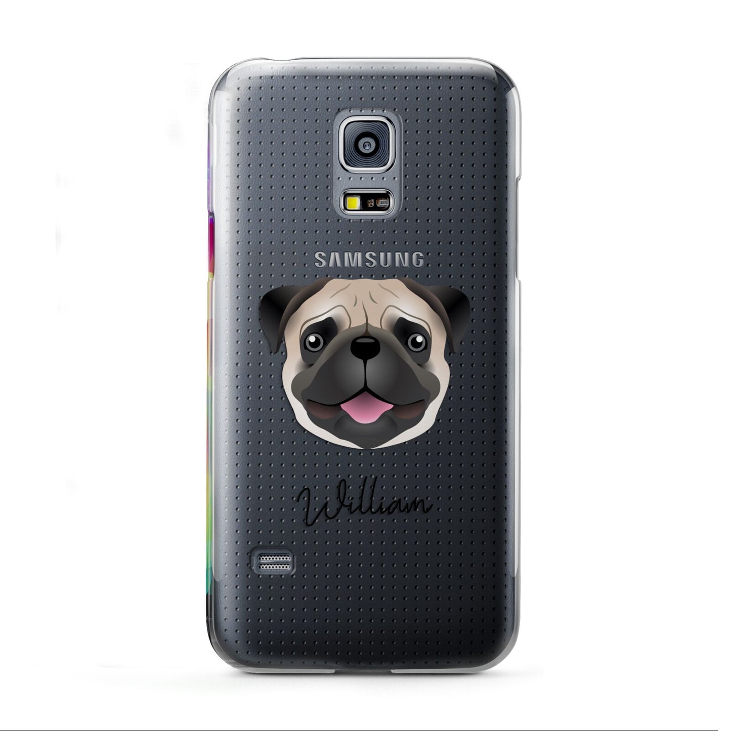 Custom Dog Illustration with Name Samsung Galaxy S5 Mini Case