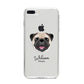 Custom Dog Illustration with Name iPhone 8 Plus Bumper Case on Silver iPhone