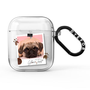 Custom Dog Picture with Name AirPods Case