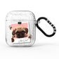 Custom Dog Picture with Name AirPods Glitter Case