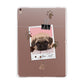 Custom Dog Picture with Name Apple iPad Rose Gold Case