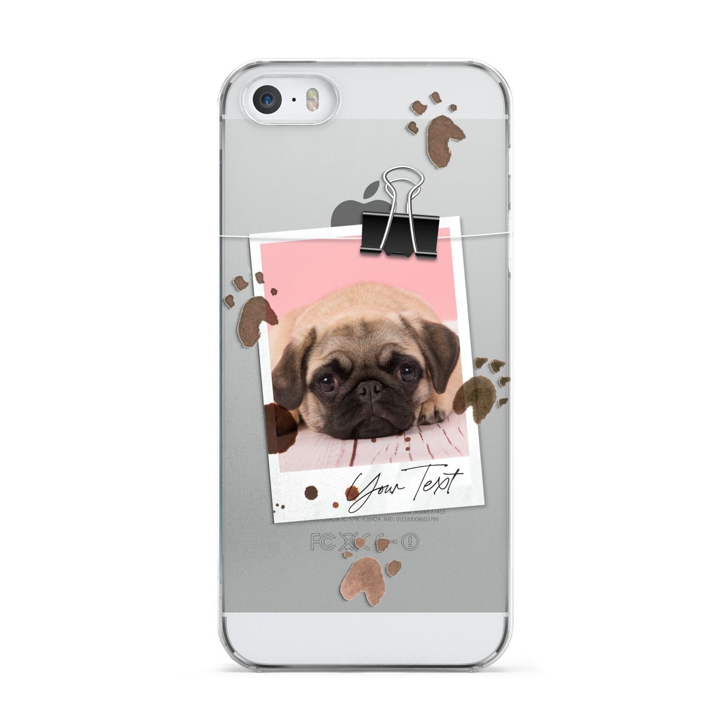 Custom Dog Picture with Name Apple iPhone 5 Case
