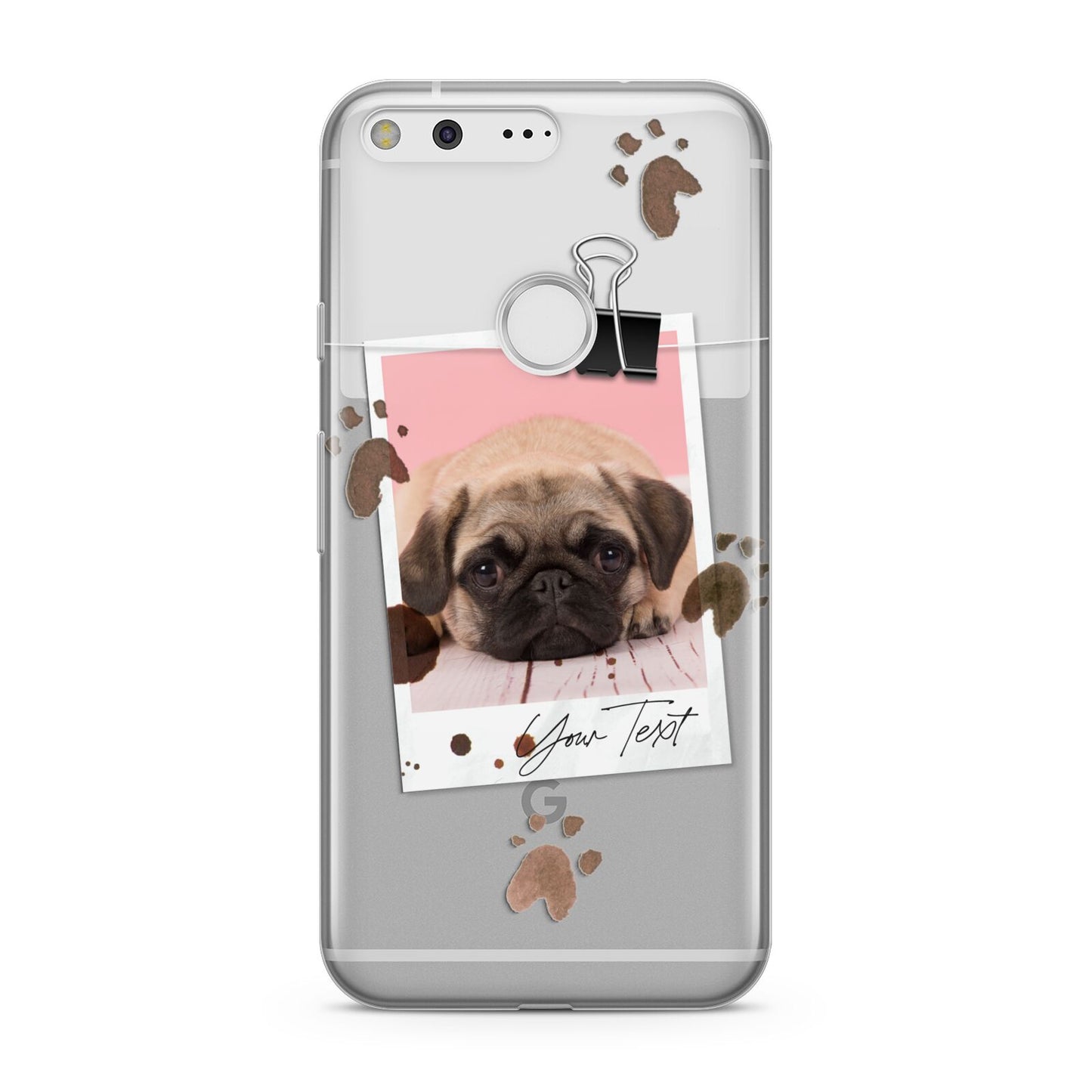 Custom Dog Picture with Name Google Pixel Case