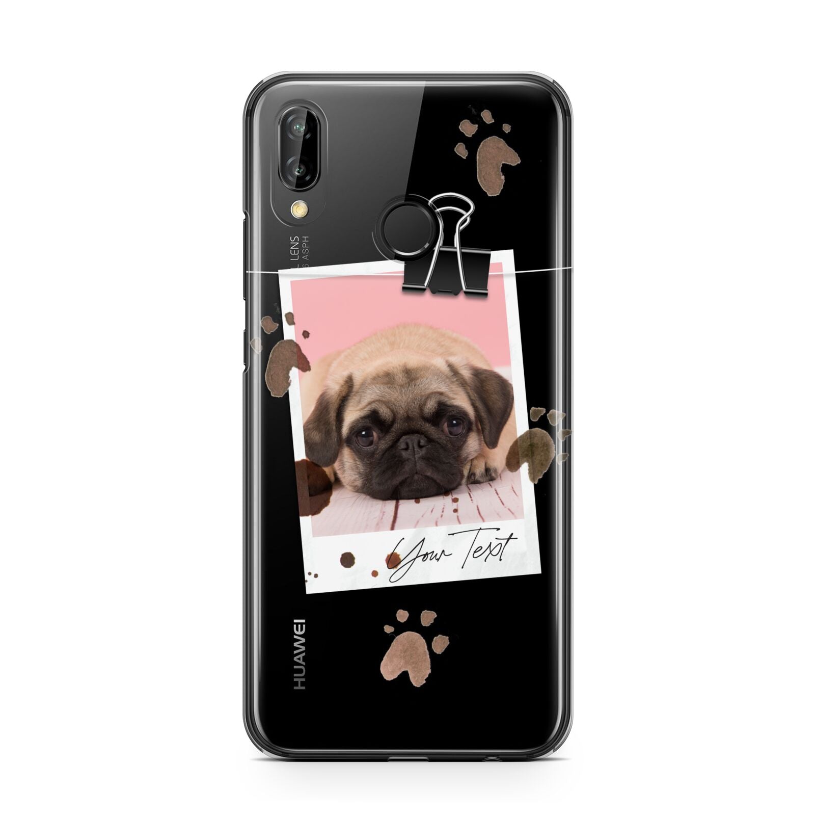 Custom Dog Picture with Name Huawei P20 Lite Phone Case