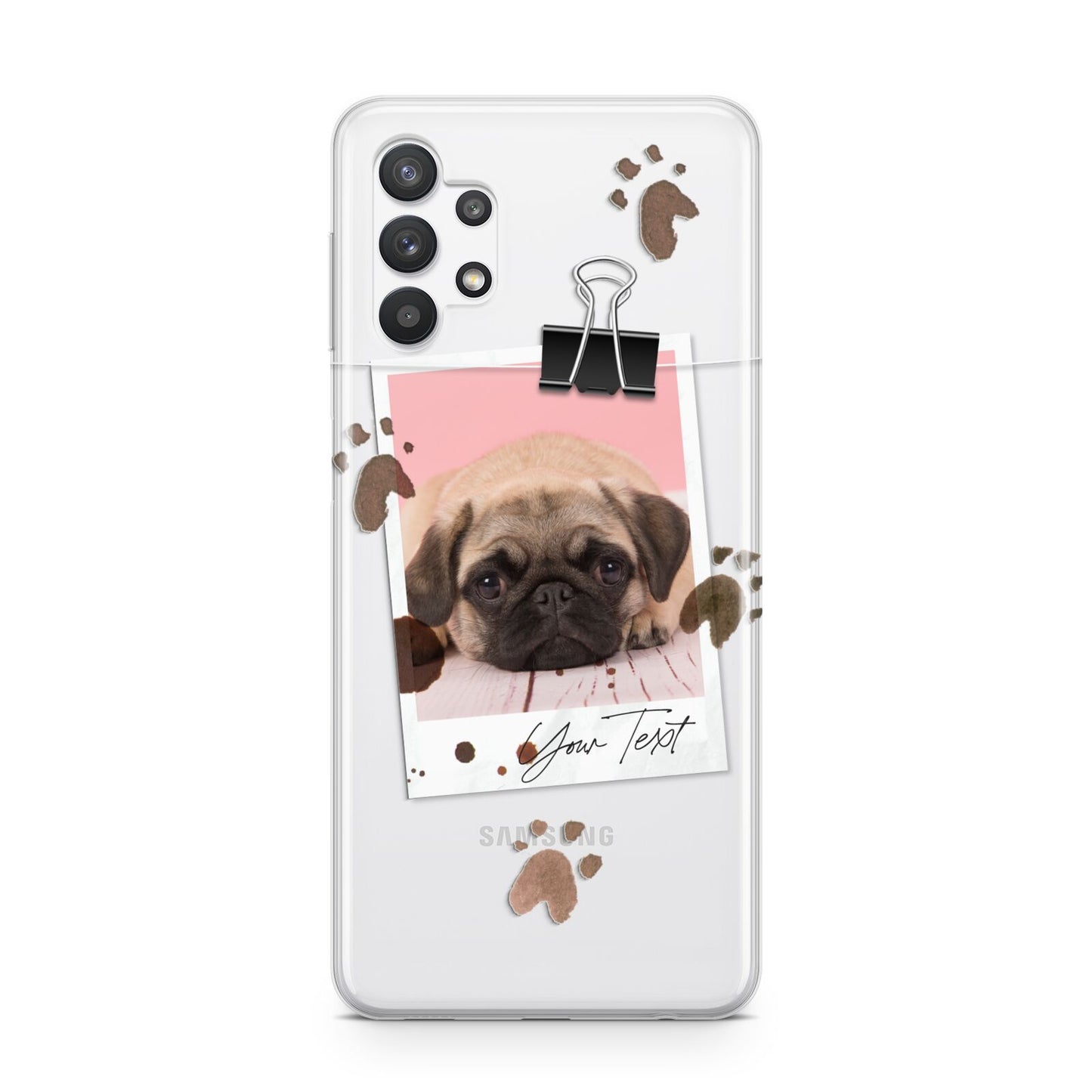 Custom Dog Picture with Name Samsung A32 5G Case