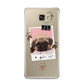 Custom Dog Picture with Name Samsung Galaxy A9 2016 Case on gold phone