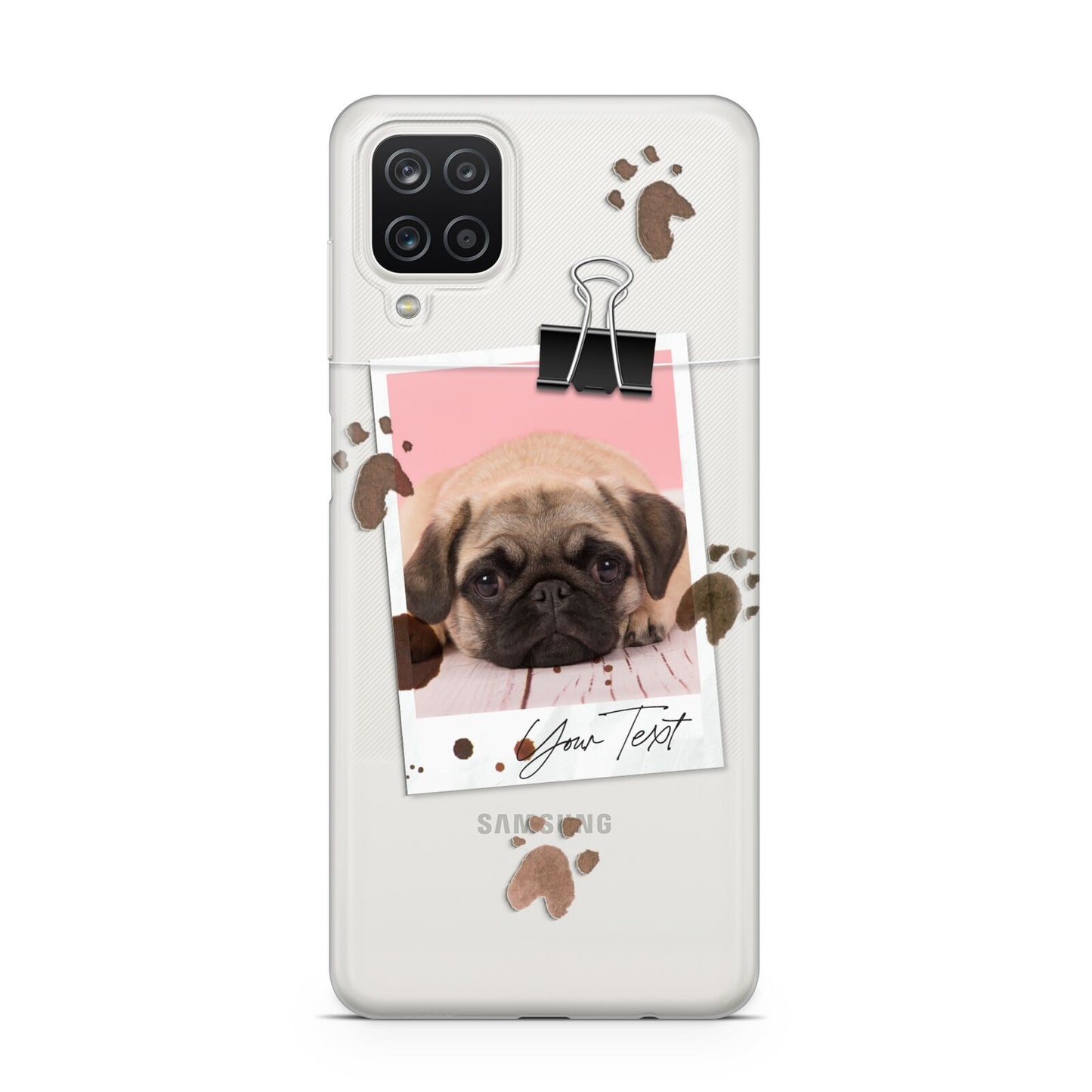 Custom Dog Picture with Name Samsung M12 Case