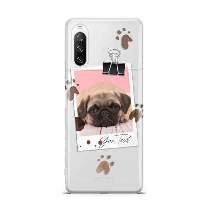 Custom Dog Picture with Name Sony Xperia 10 III Case