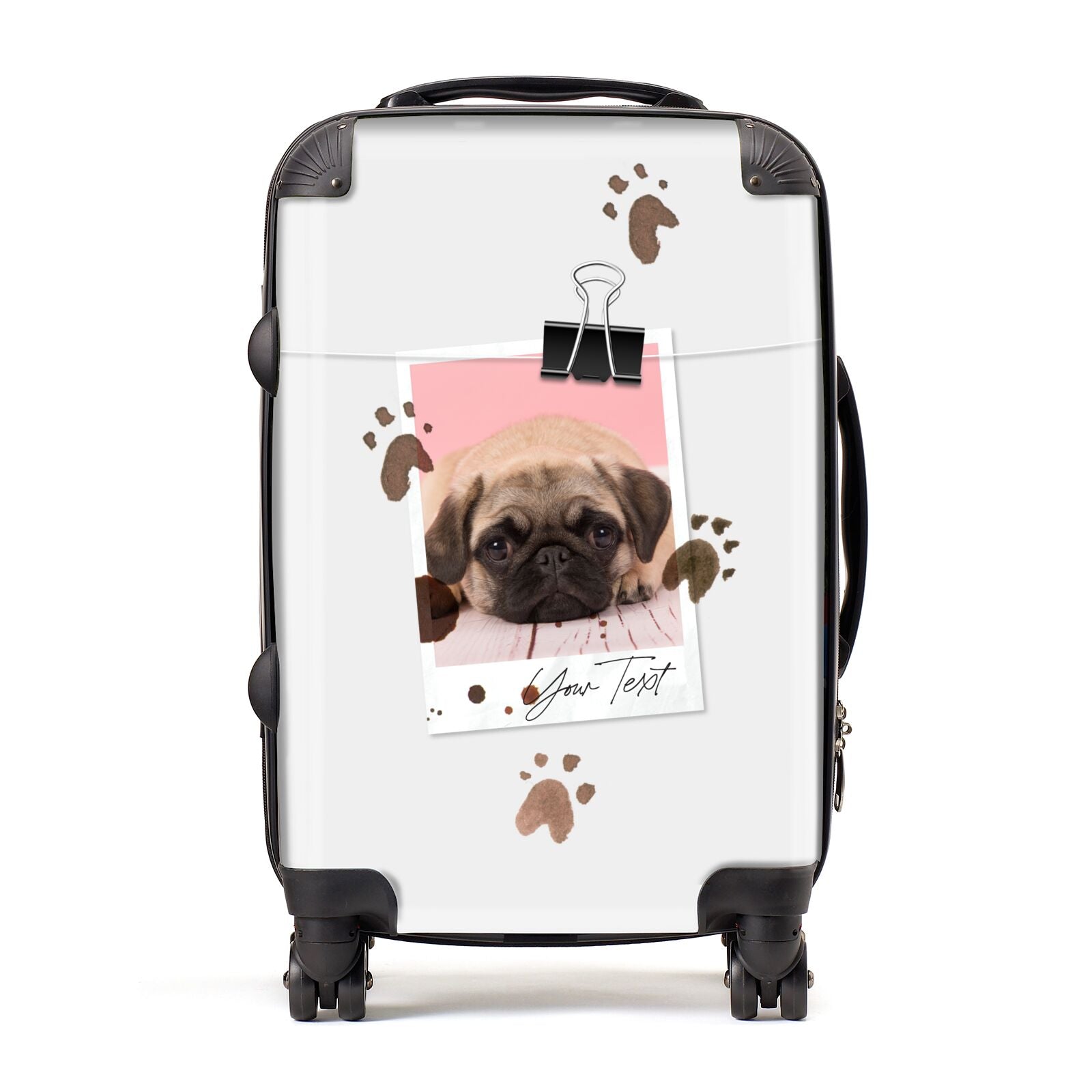 Custom Dog Picture with Name Suitcase