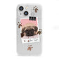 Custom Dog Picture with Name iPhone 13 Mini Clear Bumper Case