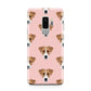 Custom Dog Samsung Galaxy S9 Plus Case on Silver phone