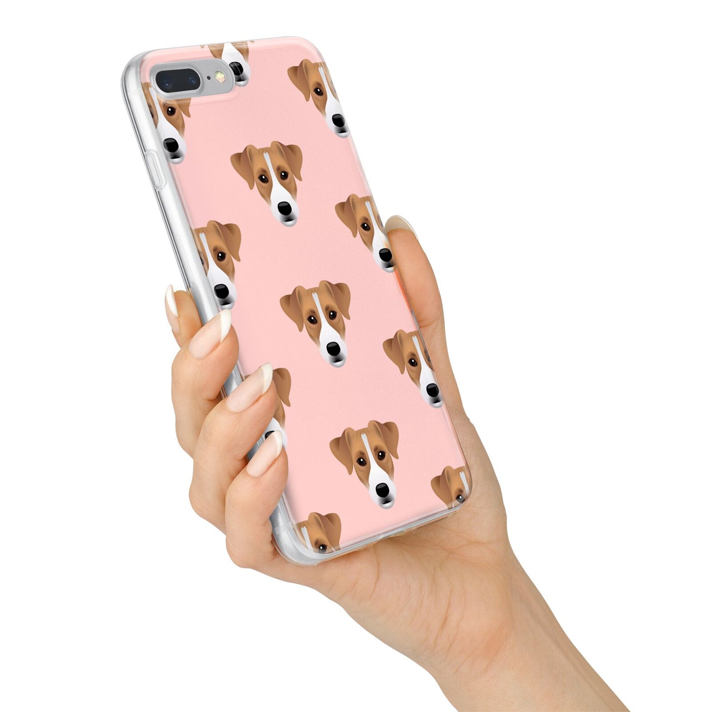 Custom Dog iPhone 7 Plus Bumper Case on Silver iPhone Alternative Image