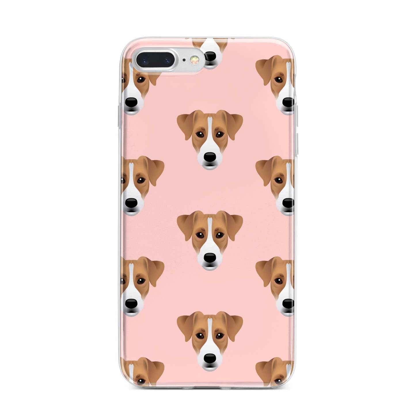 Custom Dog iPhone 7 Plus Bumper Case on Silver iPhone