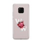 Custom Dual Initial Floral Huawei Mate 20 Pro Phone Case