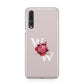 Custom Dual Initial Floral Huawei P20 Pro Phone Case