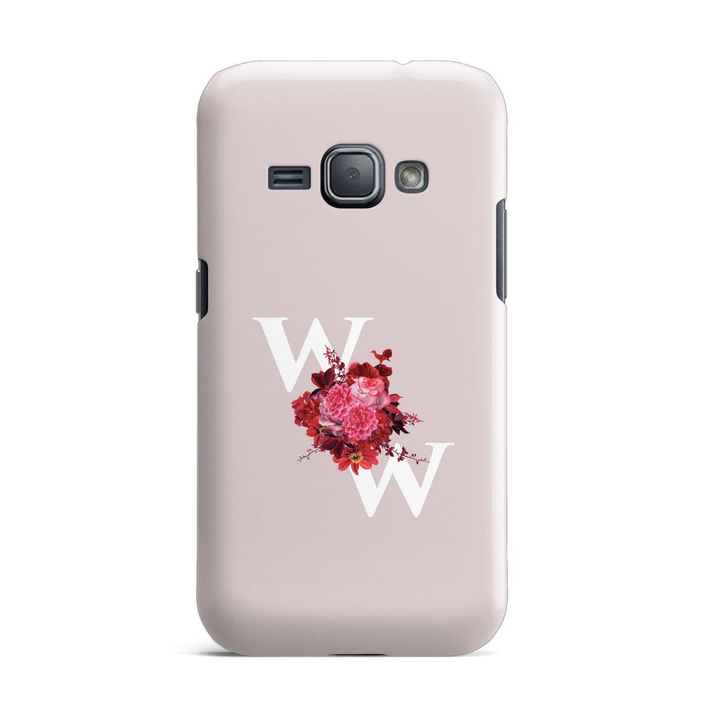 Custom Dual Initial Floral Samsung Galaxy J1 2016 Case