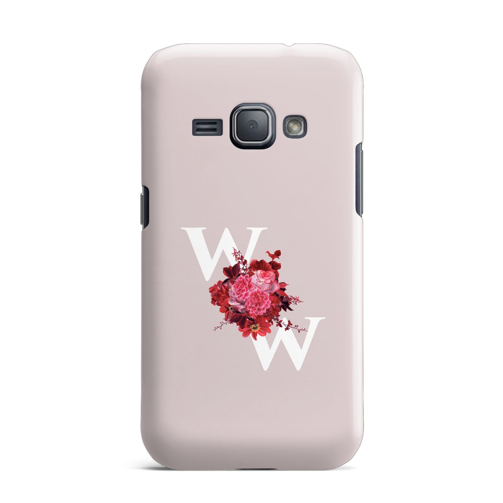 Custom Dual Initial Floral Samsung Galaxy J1 2016 Case