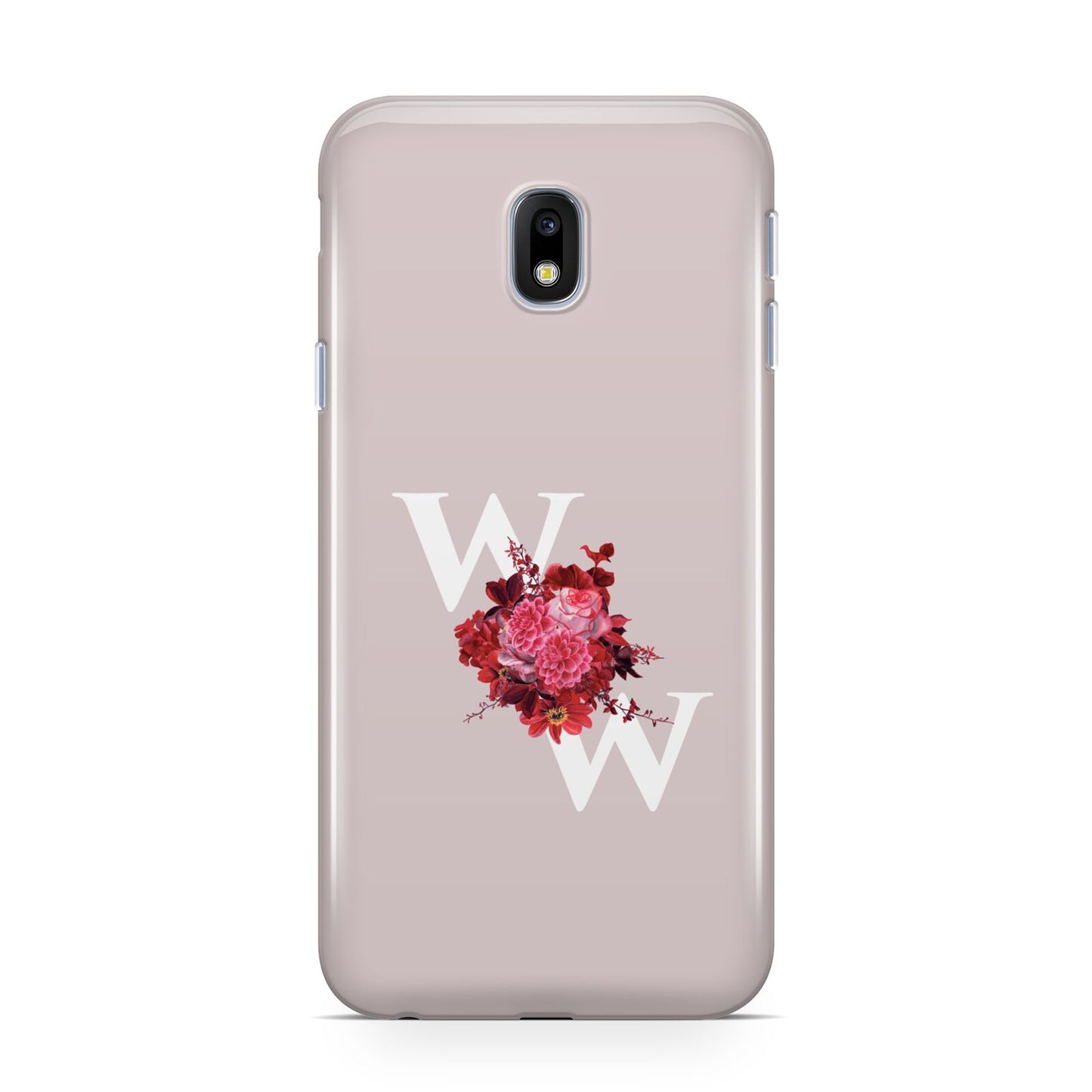 Custom Dual Initial Floral Samsung Galaxy J3 2017 Case