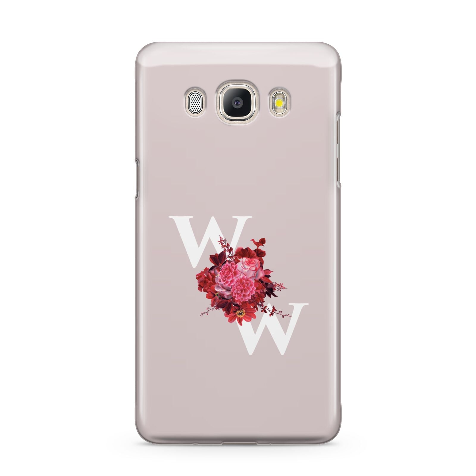 Custom Dual Initial Floral Samsung Galaxy J5 2016 Case