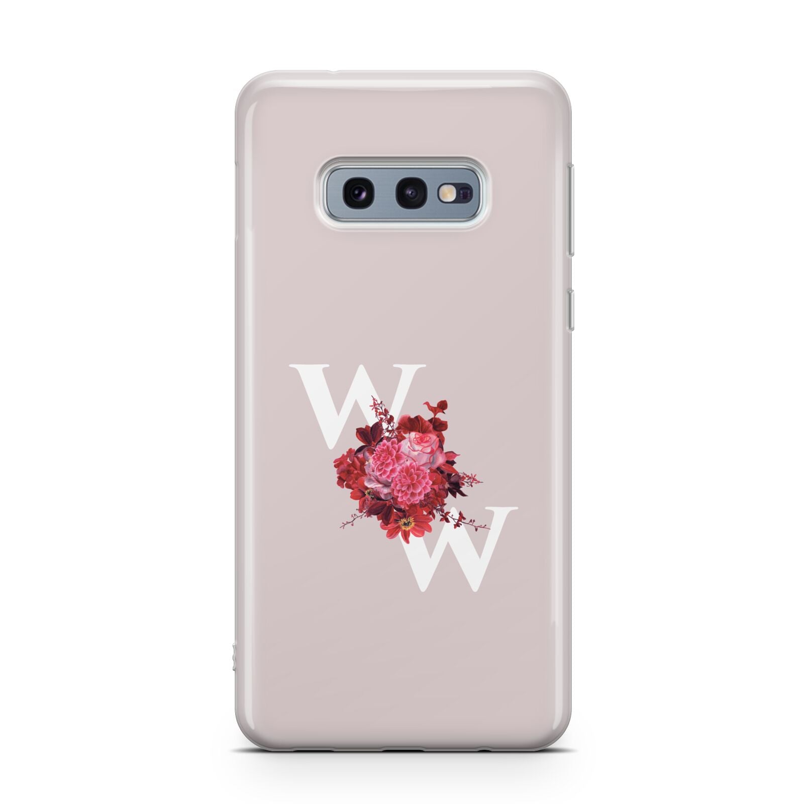Custom Dual Initial Floral Samsung Galaxy S10E Case