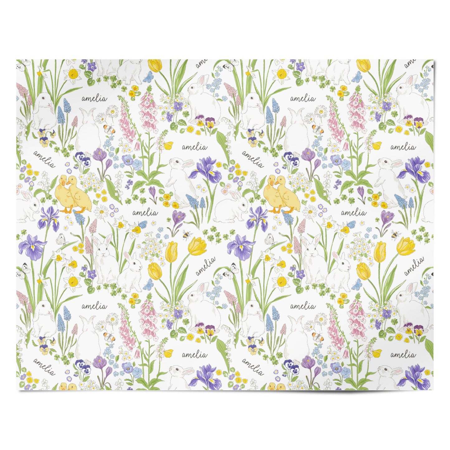 Custom Easter Personalised Wrapping Paper Alternative