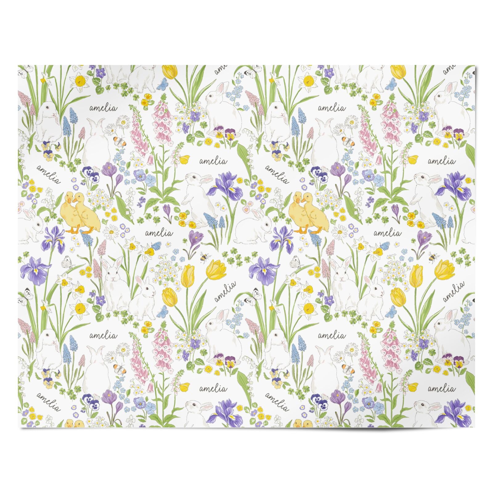 Custom Easter Personalised Wrapping Paper Alternative