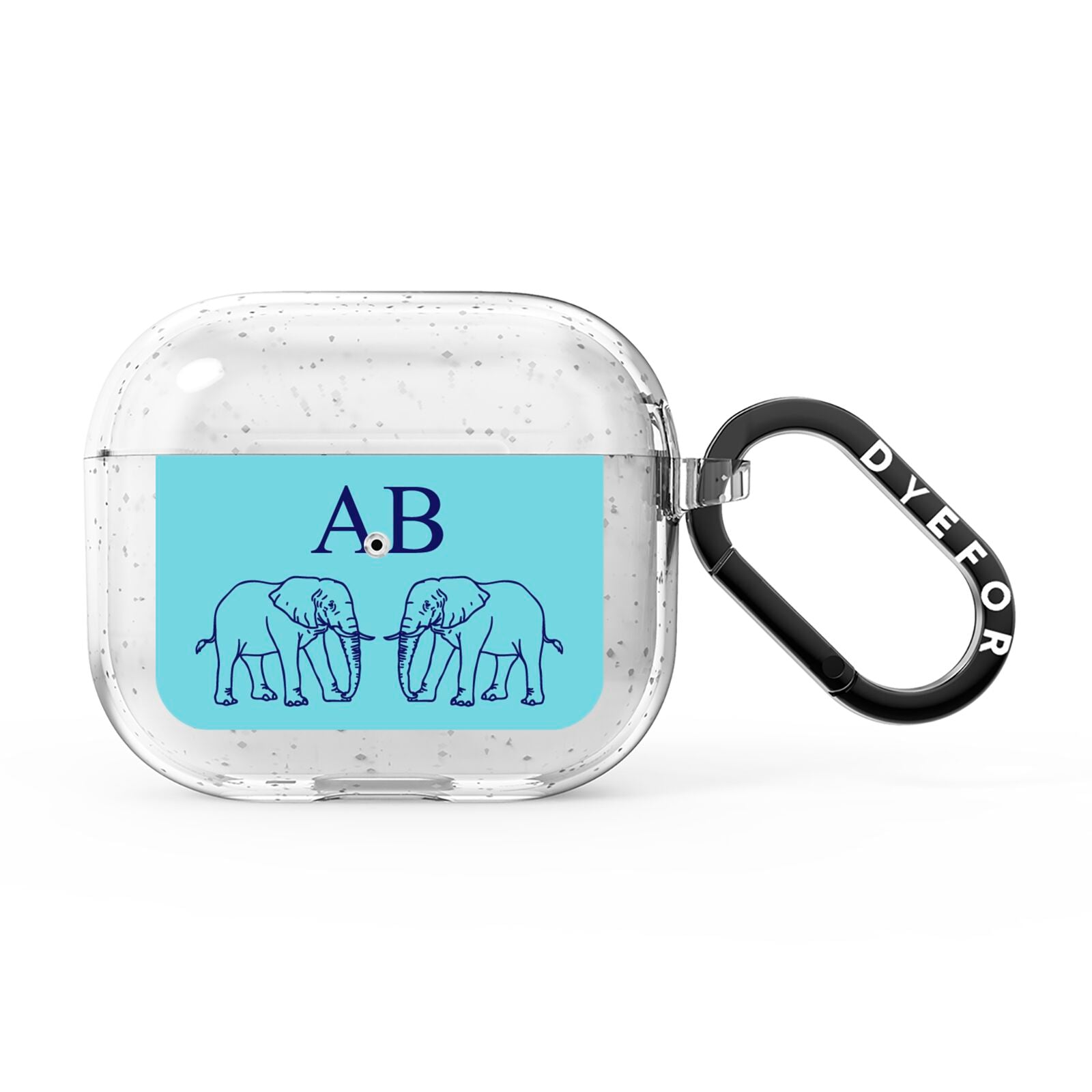 Custom Elephant AirPods Glitter Case 3rd Gen