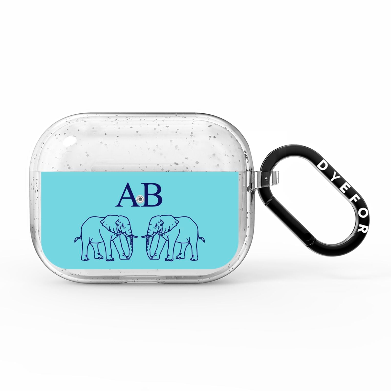 Custom Elephant AirPods Pro Glitter Case