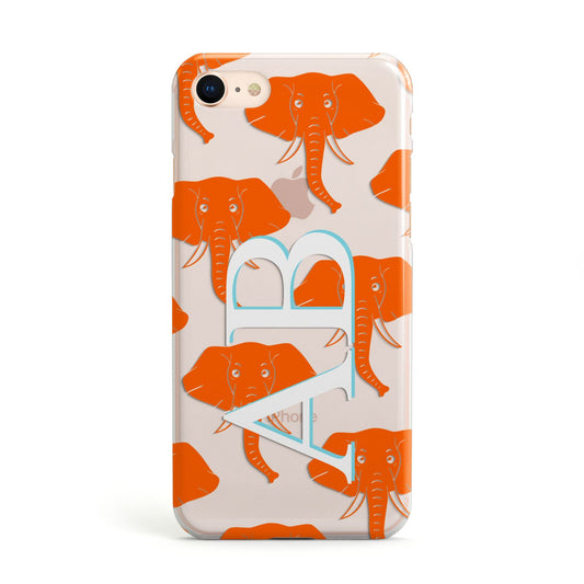 Custom Elephant Initials Apple iPhone Case
