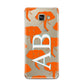 Custom Elephant Initials Samsung Galaxy A3 2016 Case on gold phone