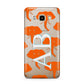 Custom Elephant Initials Samsung Galaxy J7 2016 Case on gold phone