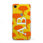 Custom Elephant Initials iPhone XR 2D Snap on Yellow Phone