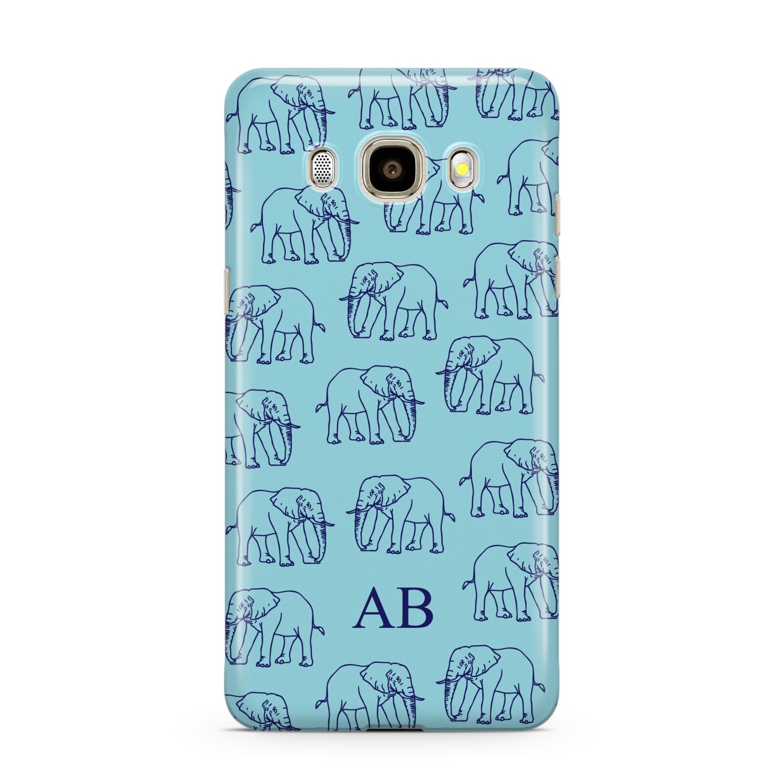 Custom Elephant Samsung Galaxy J7 2016 Case on gold phone