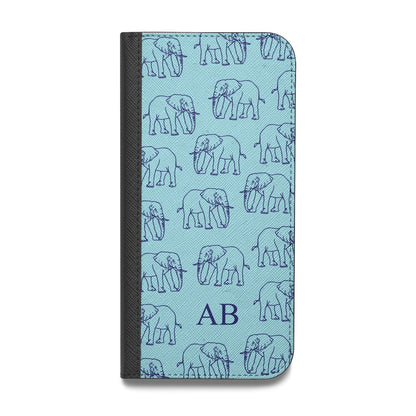 Custom Elephant Vegan Leather Flip Samsung Case