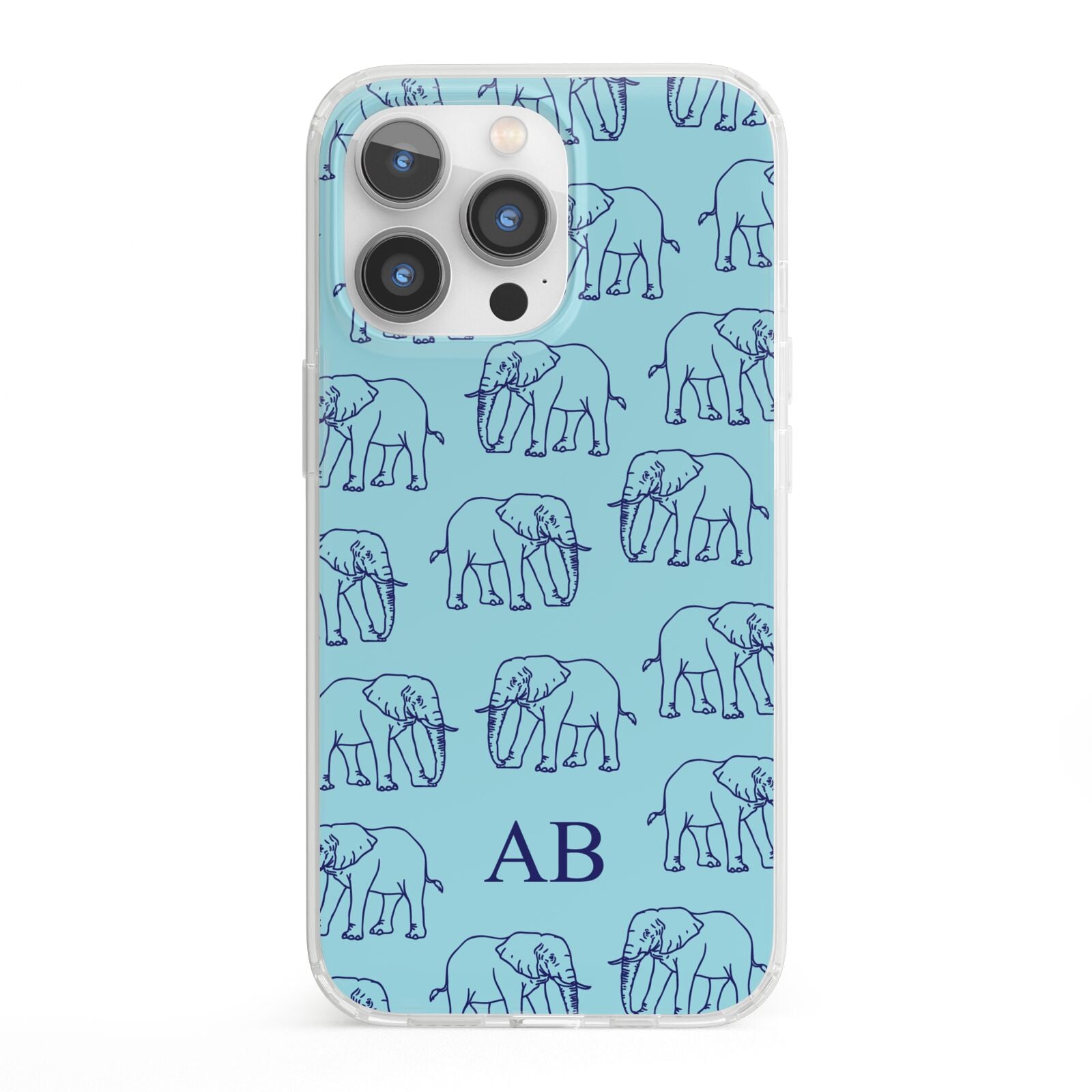 Custom Elephant iPhone 13 Pro Clear Bumper Case