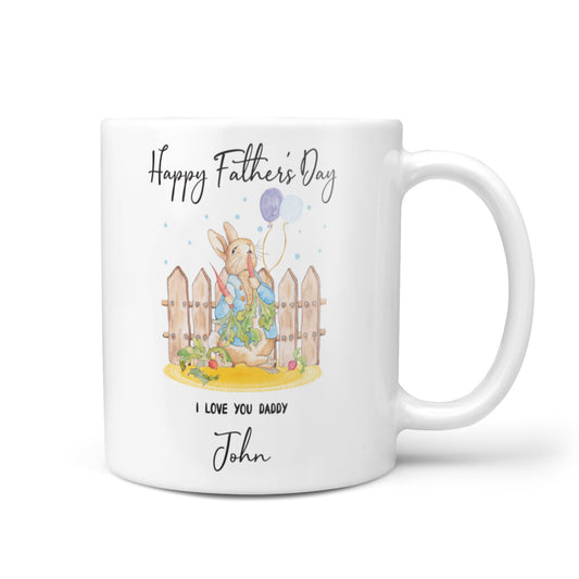Custom Father s Day Rabbit 10oz Mug